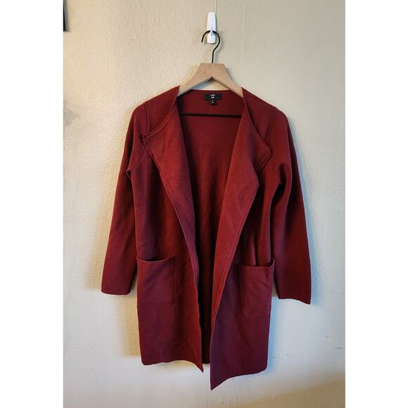 J. Crew 365 Open Front Cardigan Merino Wool Blend Sweater SZ S Women's - Picture 2 of 9